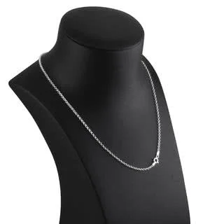 Silver Belcher Pendant Chain 16 to 28 inches