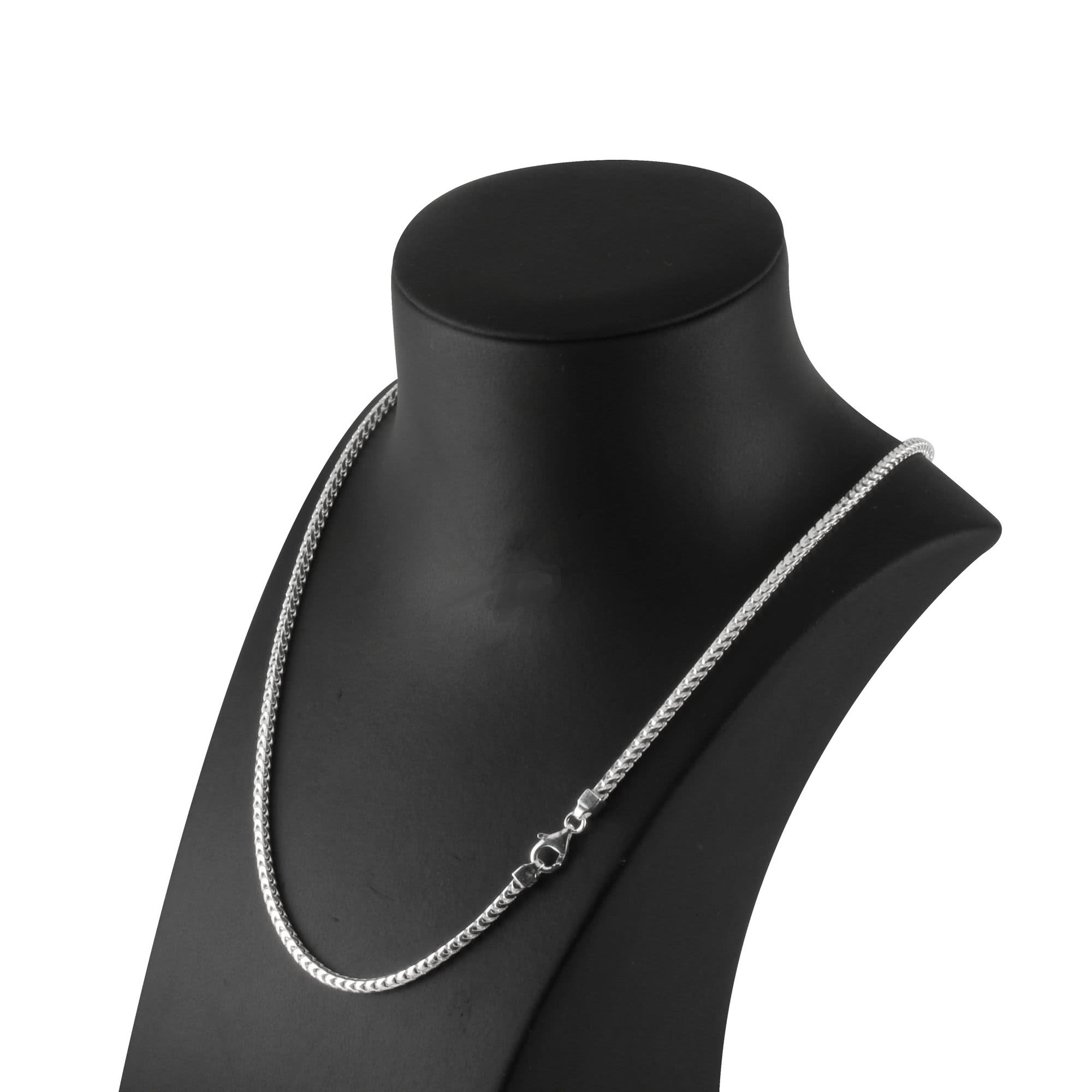 Solid Sterling Silver Franco Curb Chain 