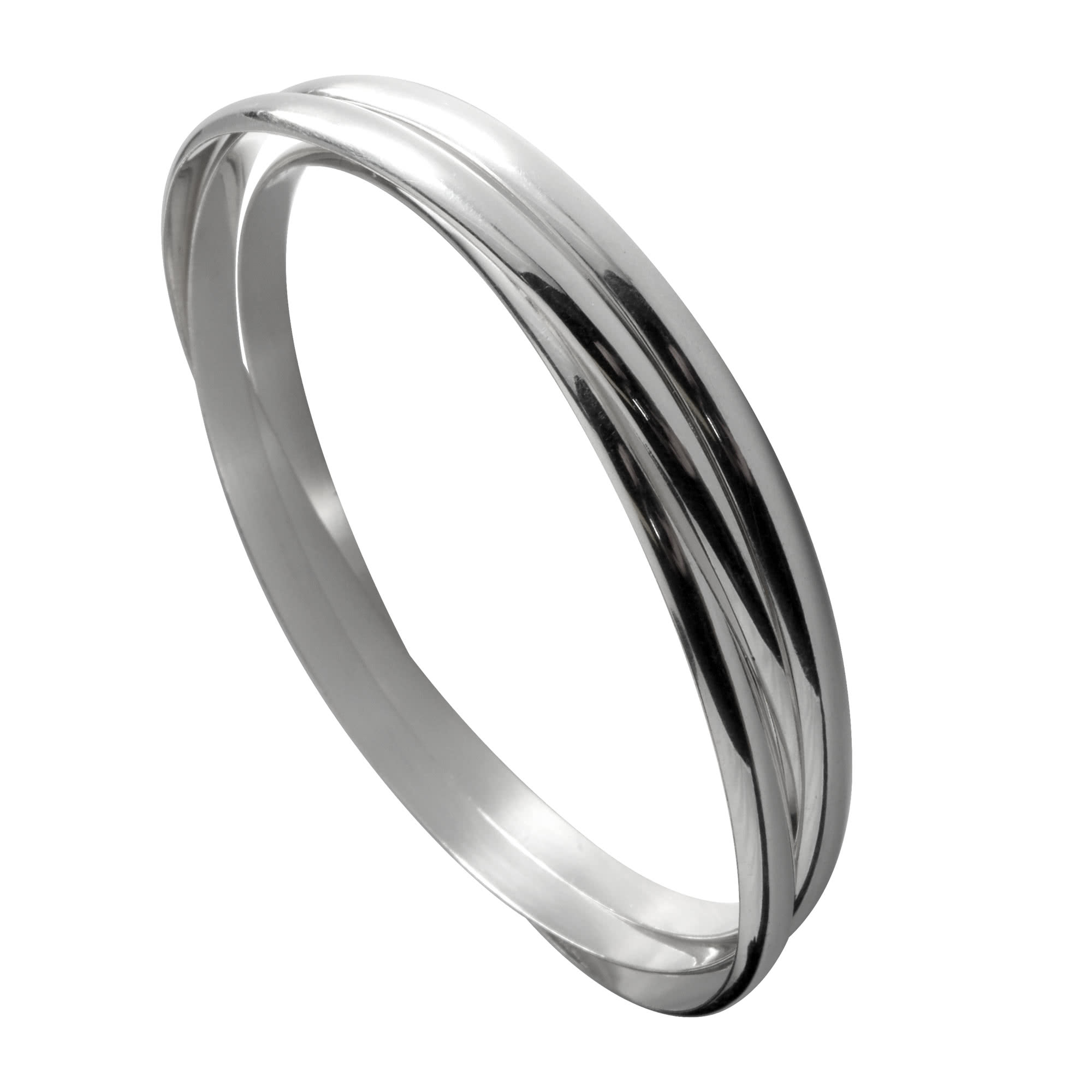plain solid silver bangles