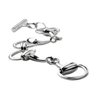 Heavy Sterling Silver Snaffle Bracelet - The bracelet is suitable for wrist sizes up to 7 inches