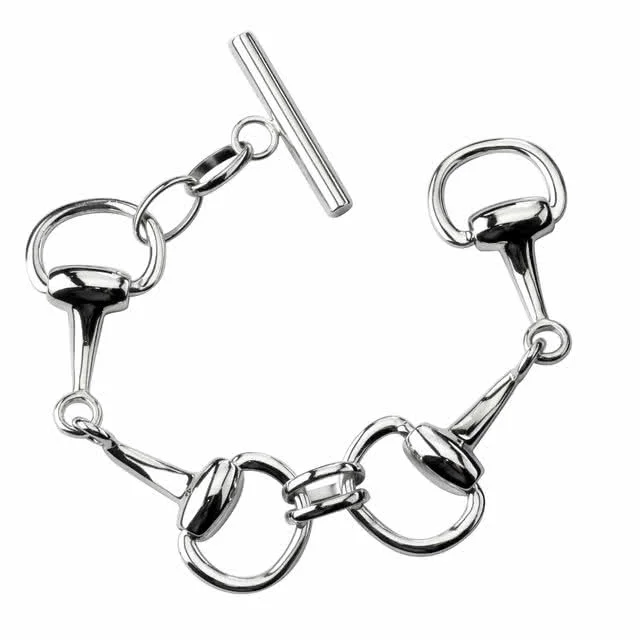 Sterling Silver Snaffle Bracelet - The perfect gift for anyone who rides or loves horses