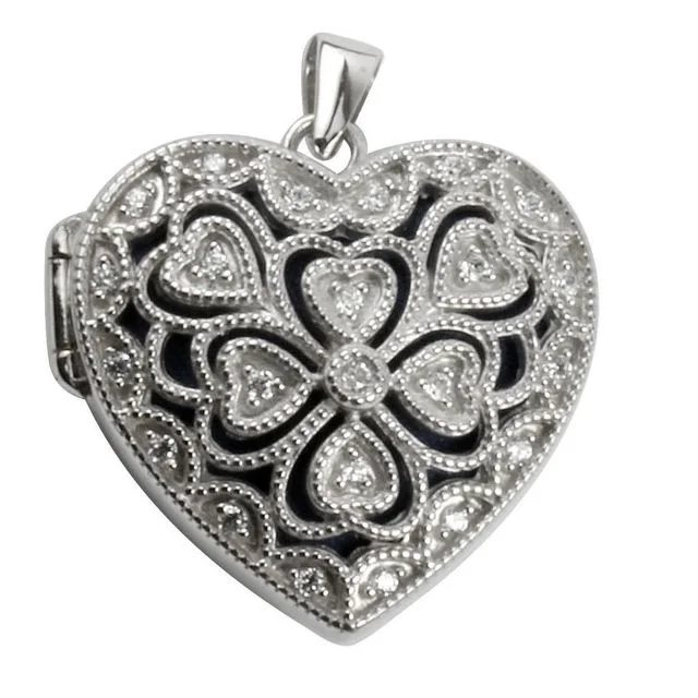 Heart Shaped Sterling Silver Locket