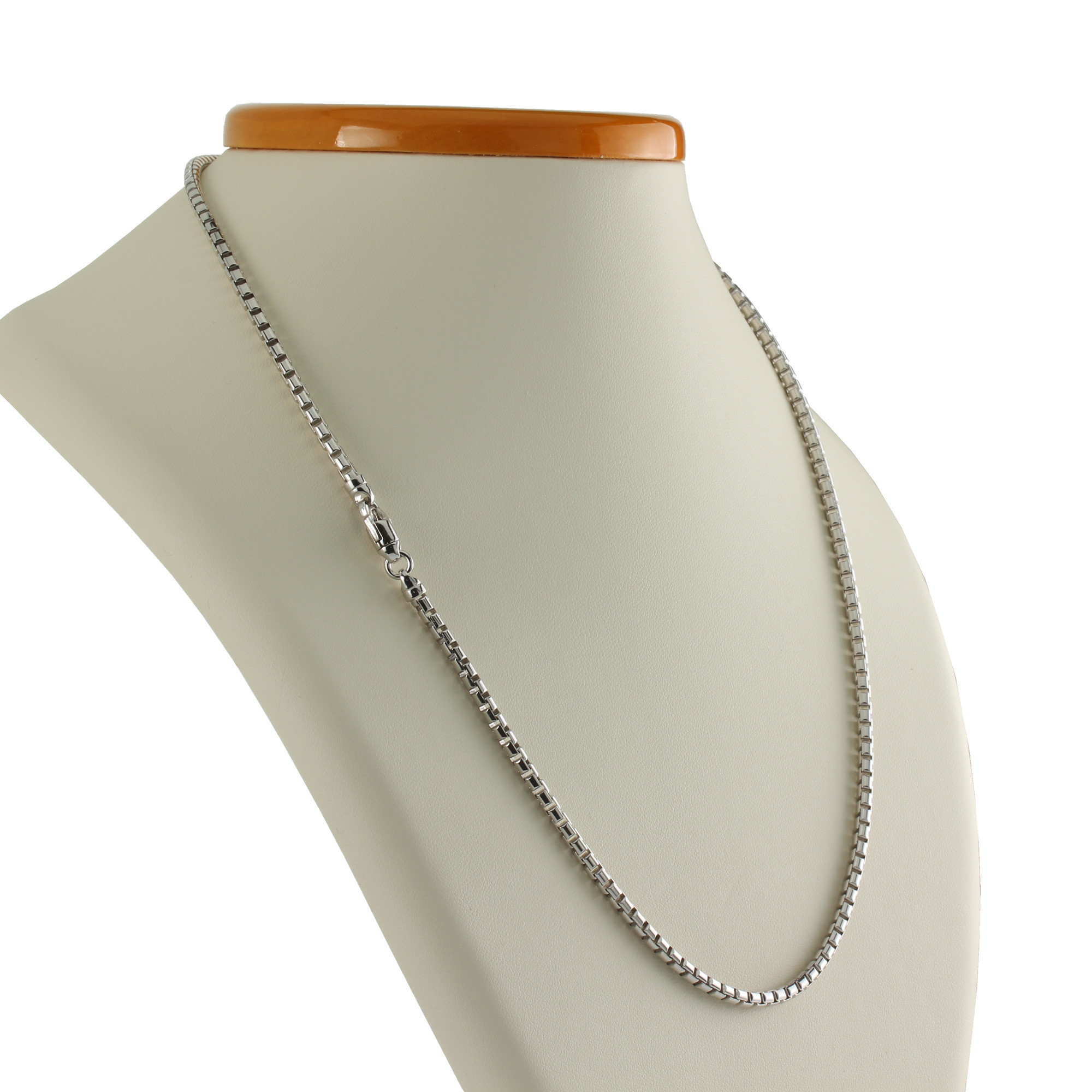 Sterling Silver 3.15mm Round Box Chain