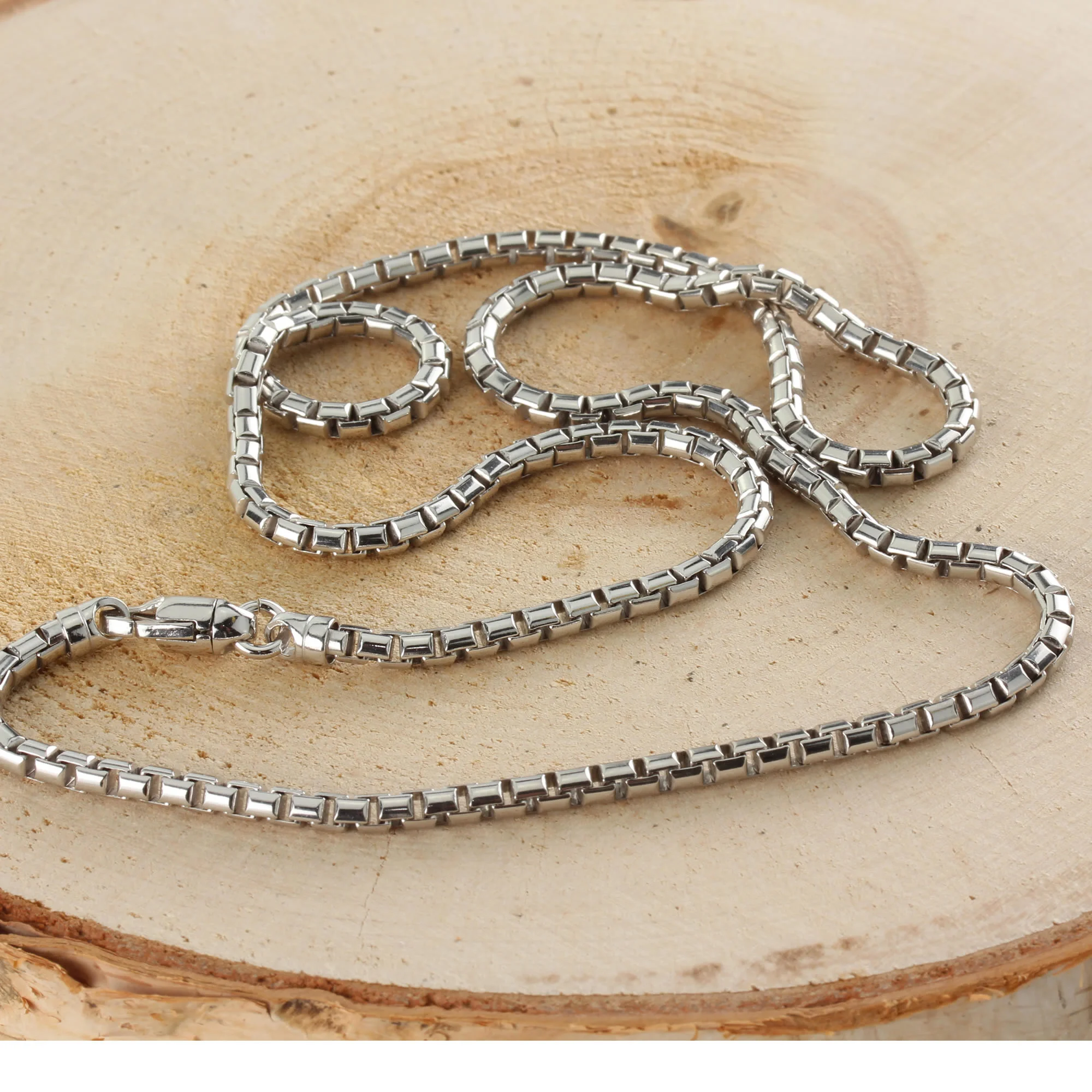 Primal Silver Sterling Silver 1.9mm Box Chain - Walmart.com