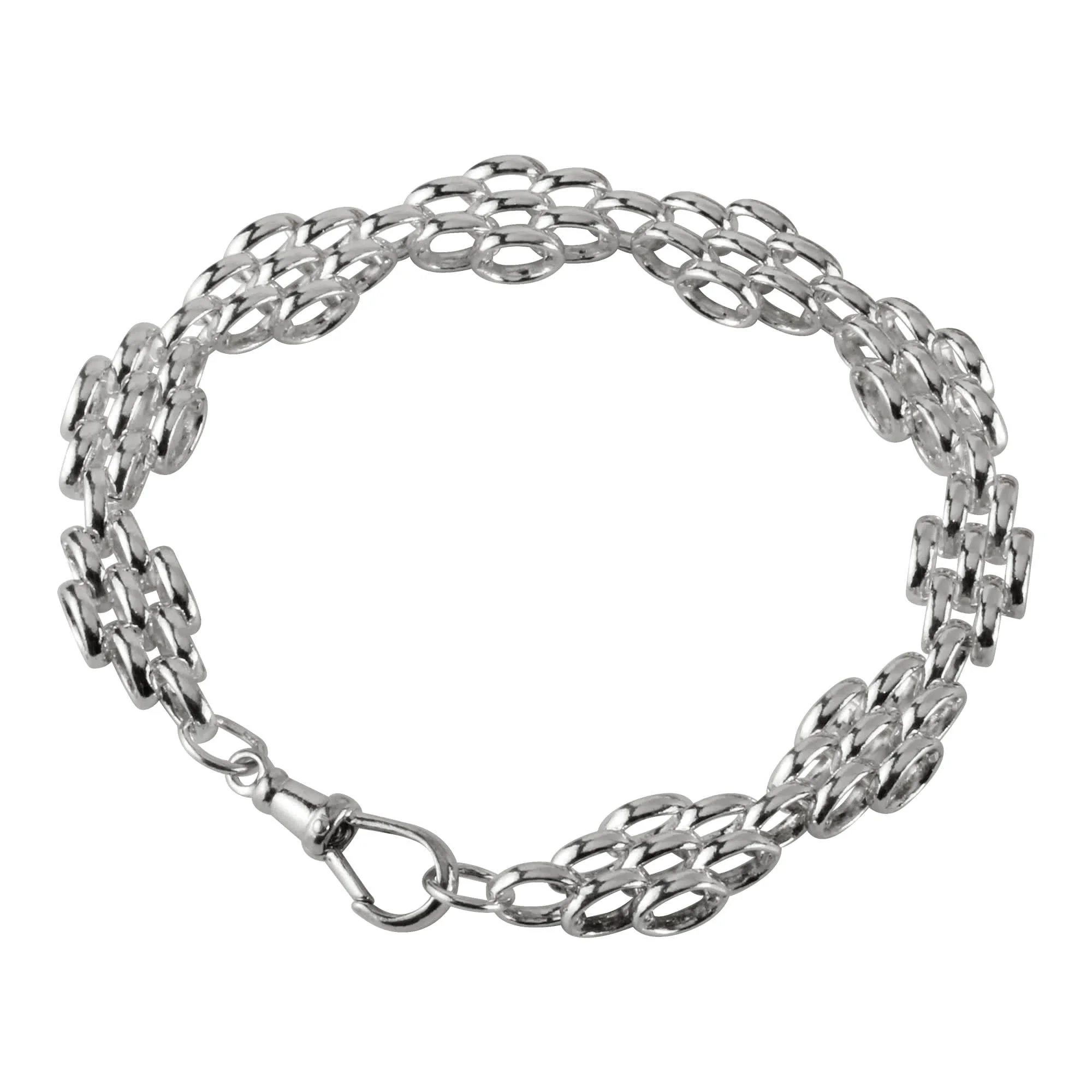 Oval Link Sterling Silver Bracelet