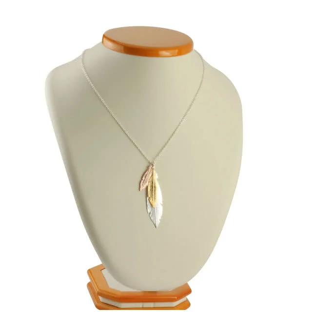 Sterling Silver Feather Necklace