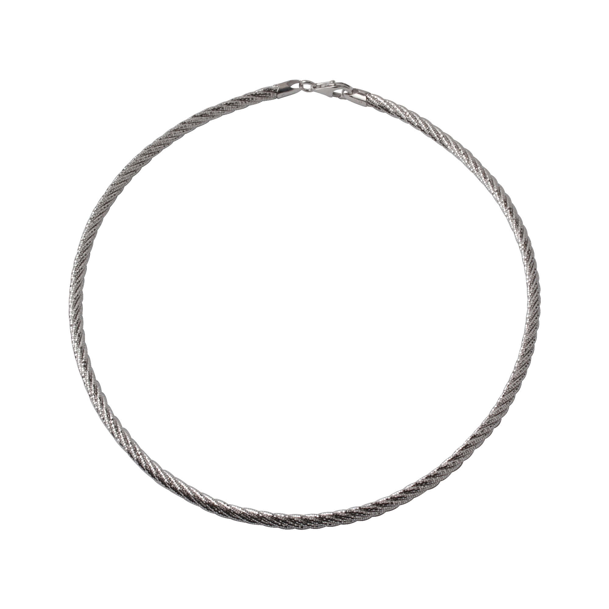 Spring Omega Rhodium Plated Sterling 