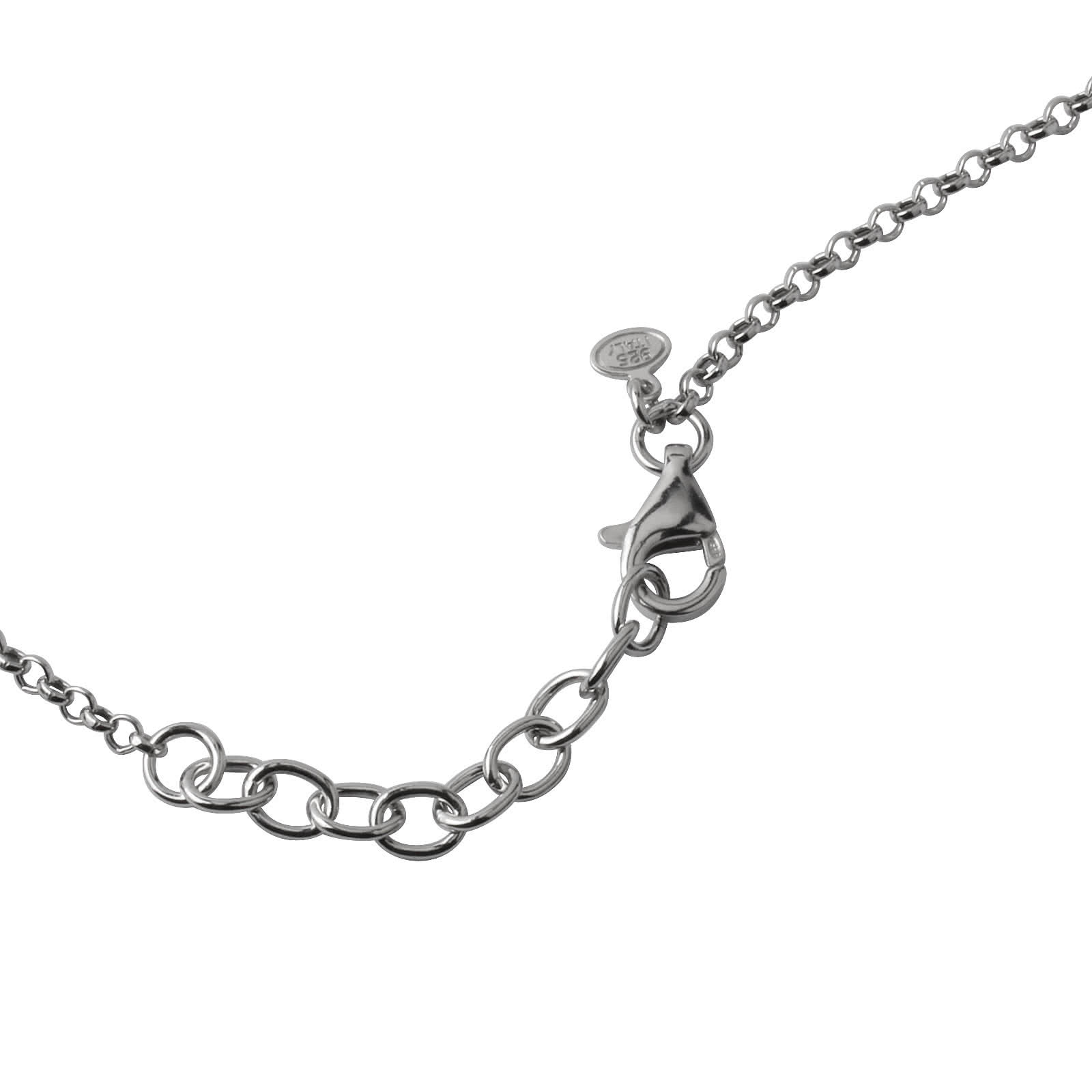 Rhodium Plated Infinity Silver Necklace