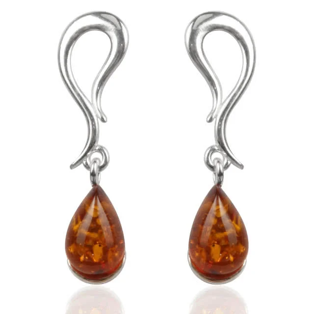 Baltic Honey Amber Drop Earrings