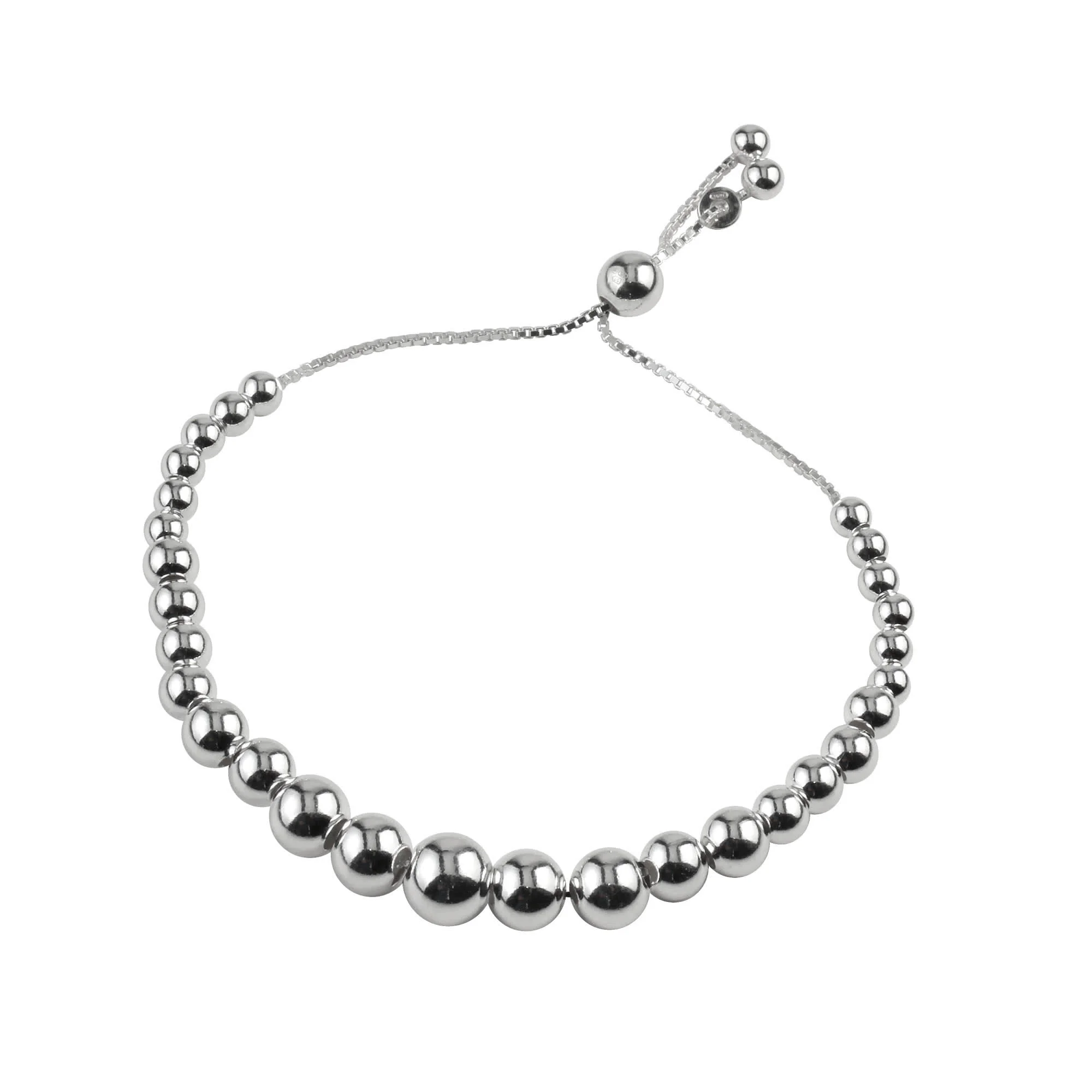 Sterling Silver Ball Chain Bracelet Sterling Silver / X-Large