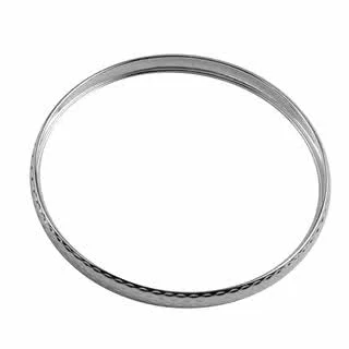 6.5mm Wide Ladies Silver Bangle