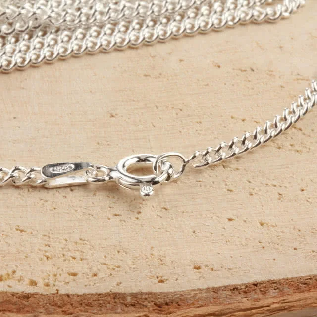 Solid Sterling Silver Pendant Chain