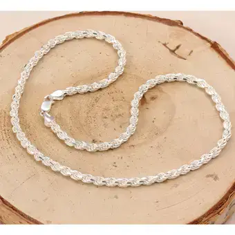 Diamond Cut Sterling Silver Rope Chain 4.8mm Diamond Cut Sterling Silver Rope Chain 4.8mm