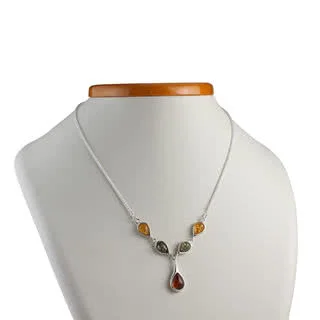Multicoloured Baltic Amber Necklace