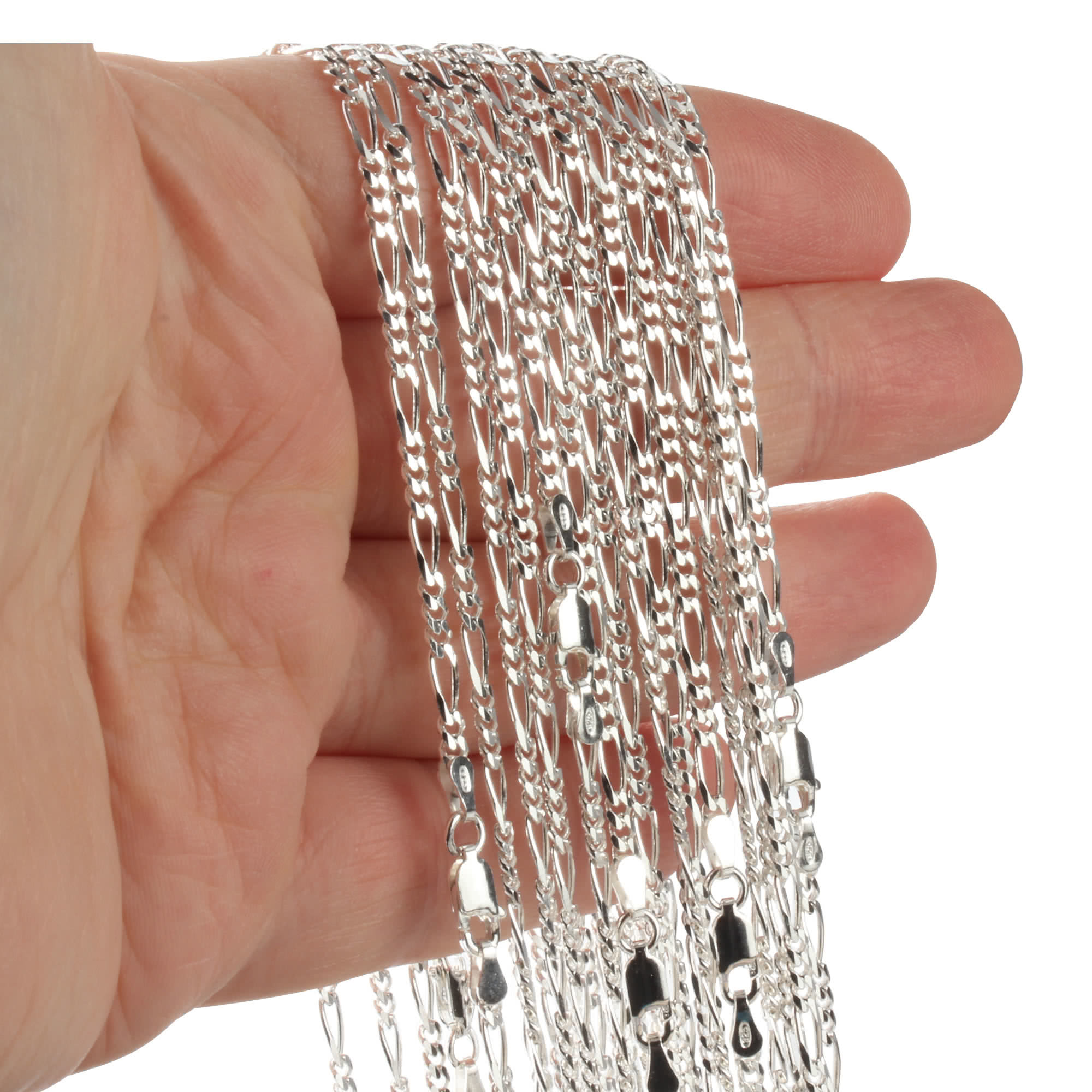 Diamond Cut Figaro Chain