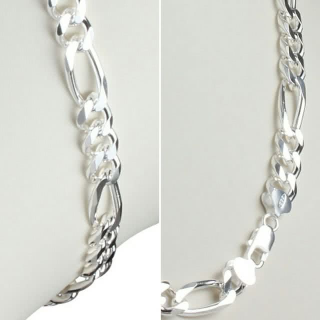 Heavy Wide Men's Silver Necklace Chain
