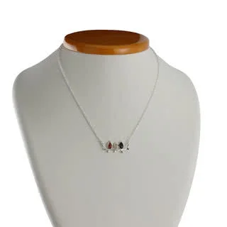 Triple Bird Sterling Silver Baltic Amber Necklace