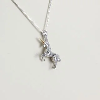 Mystical Unicorn Sterling Silver Pendant