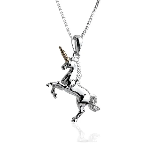 Sterling Silver Unicorn Pendant