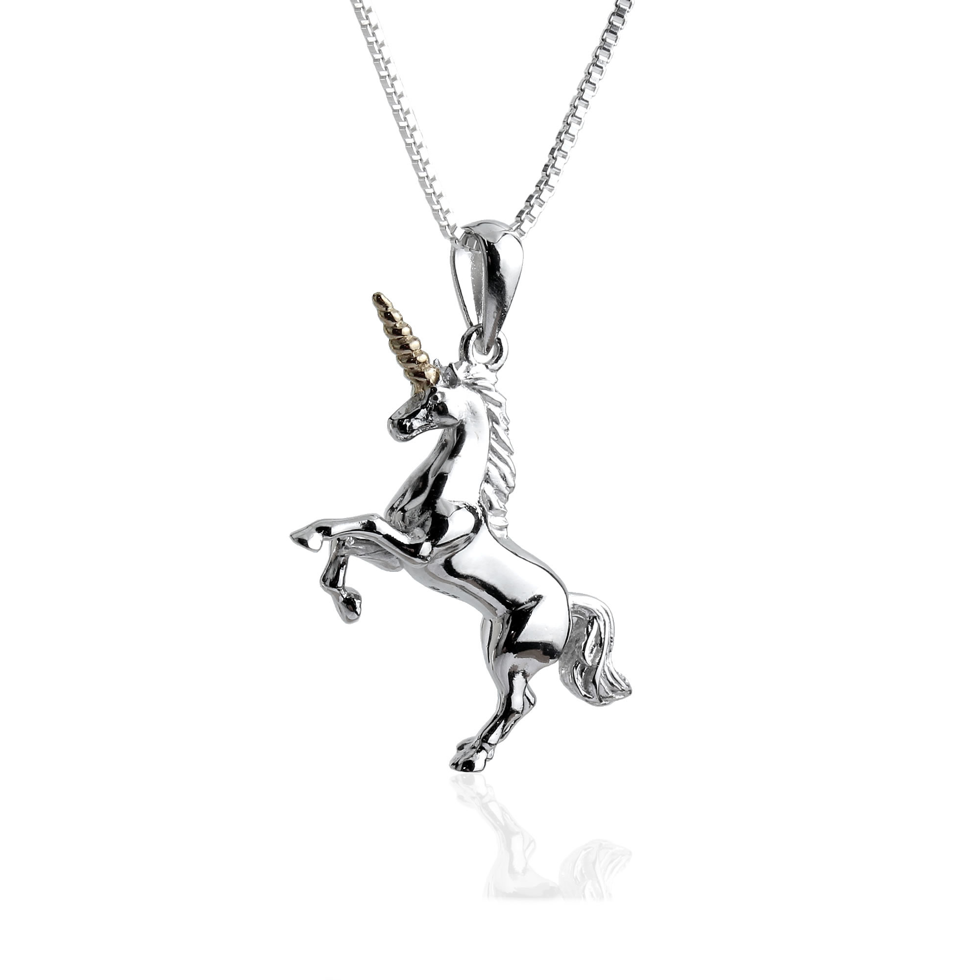 3 Large Silver Plated Unicorn Charm Metal Unicorn Pendants #791 Jewelry ...