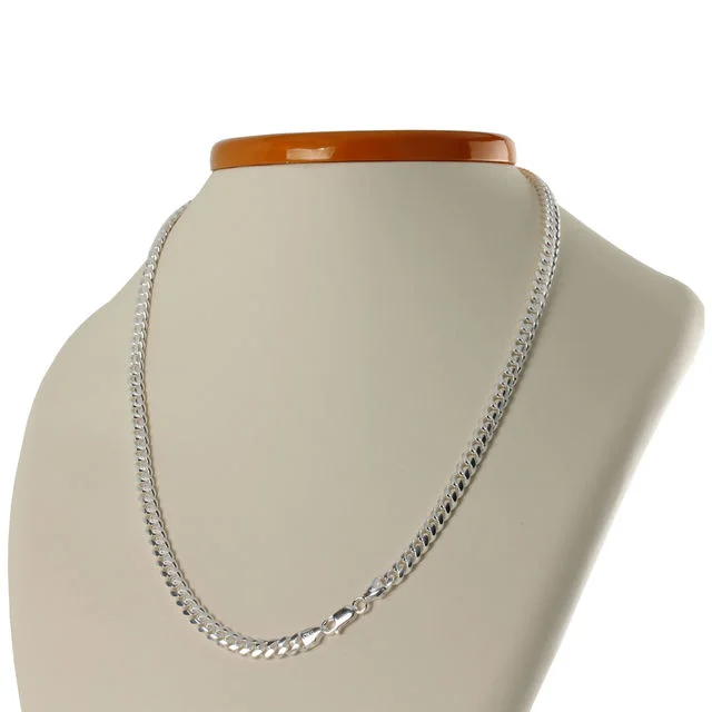 Miami Cuban Solid Sterling Silver Curb Chain