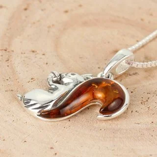 Squirrel Eating Acorn Pendant