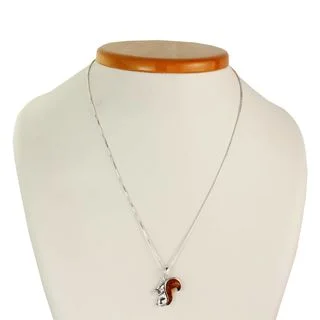 Squirrel Pendant with Chain