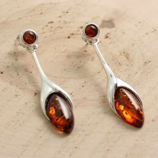 Baltic Amber Drop Earrings