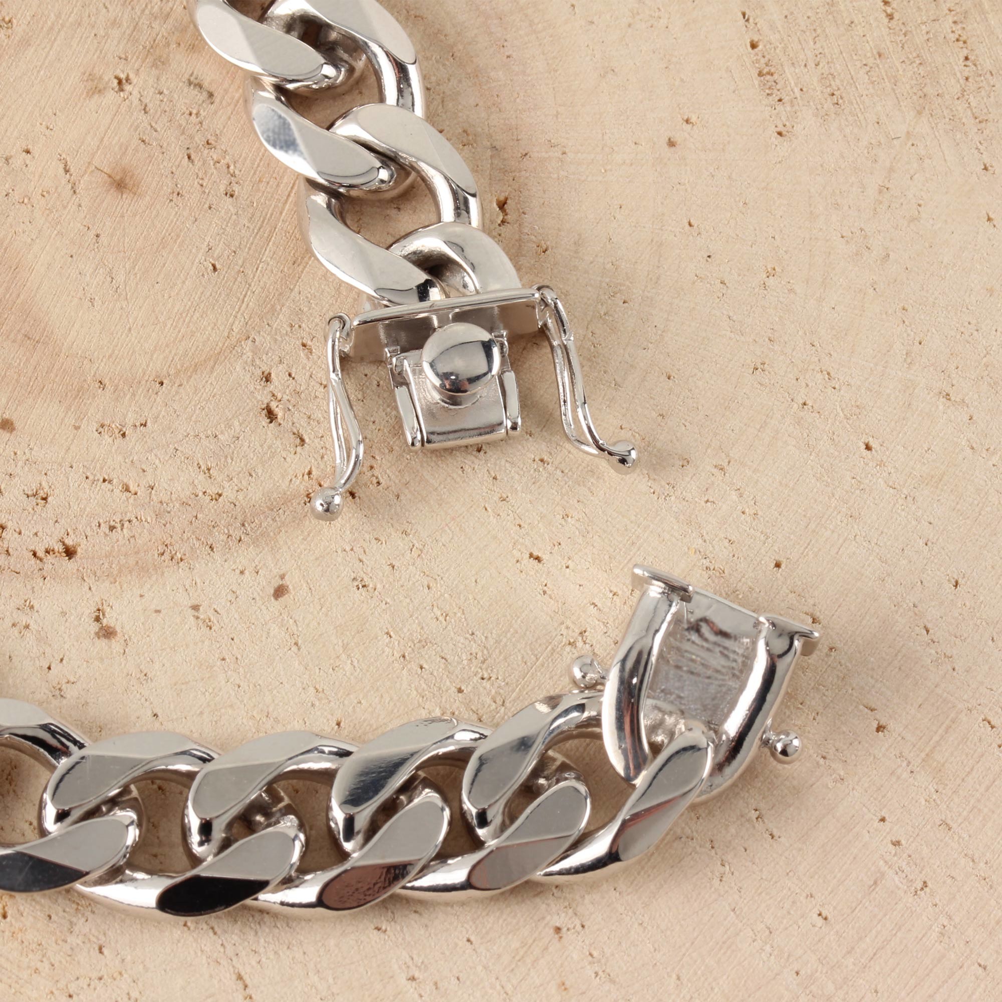 Solid Sterling Silver Mens Curb Chain