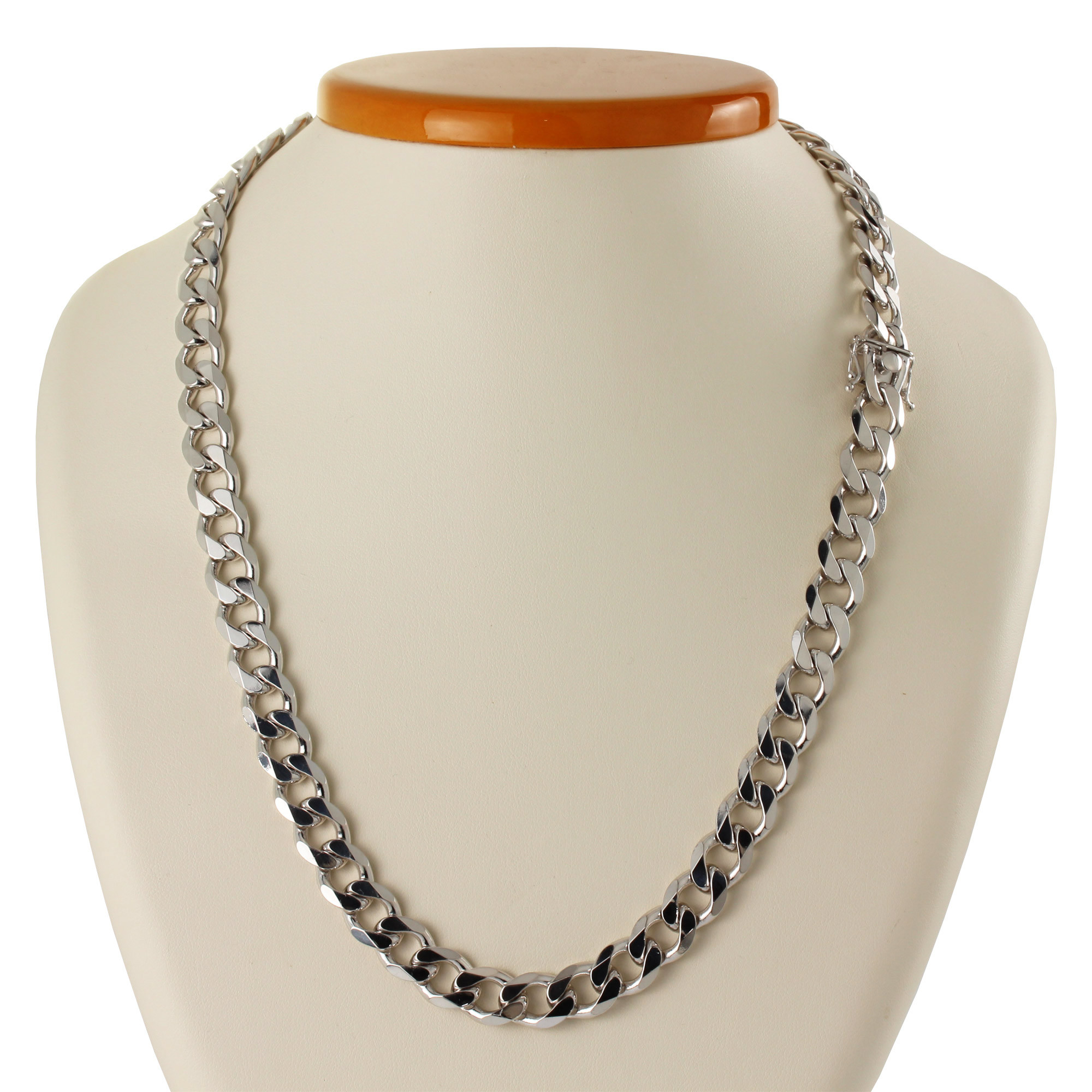 Solid Sterling Silver Mens Curb Chain