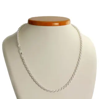 Solid Sterling Silver 4.5mm Wide Rope Chain