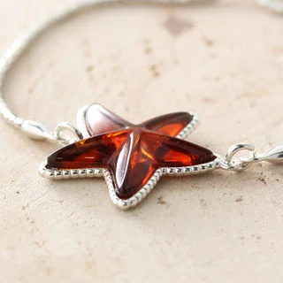 Honey Baltic Amber Adjustable Sterling Silver Slider Bracelet