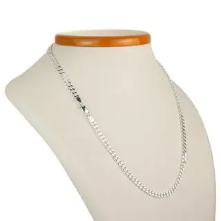 4.8mm Solid Sterling Silver Curb Chain