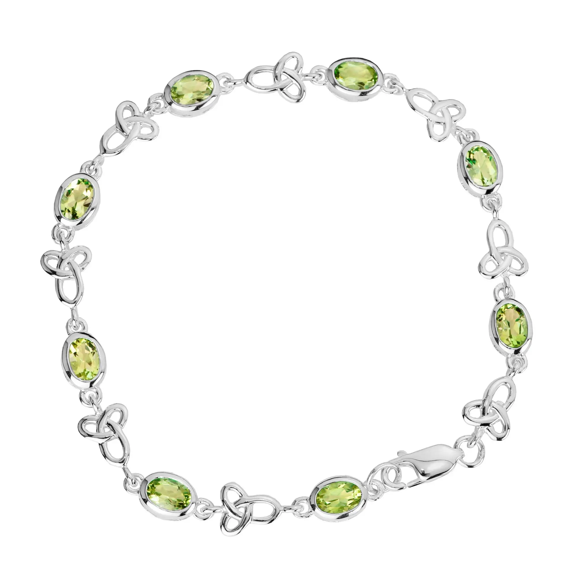 Peridot silver bracelet outlet