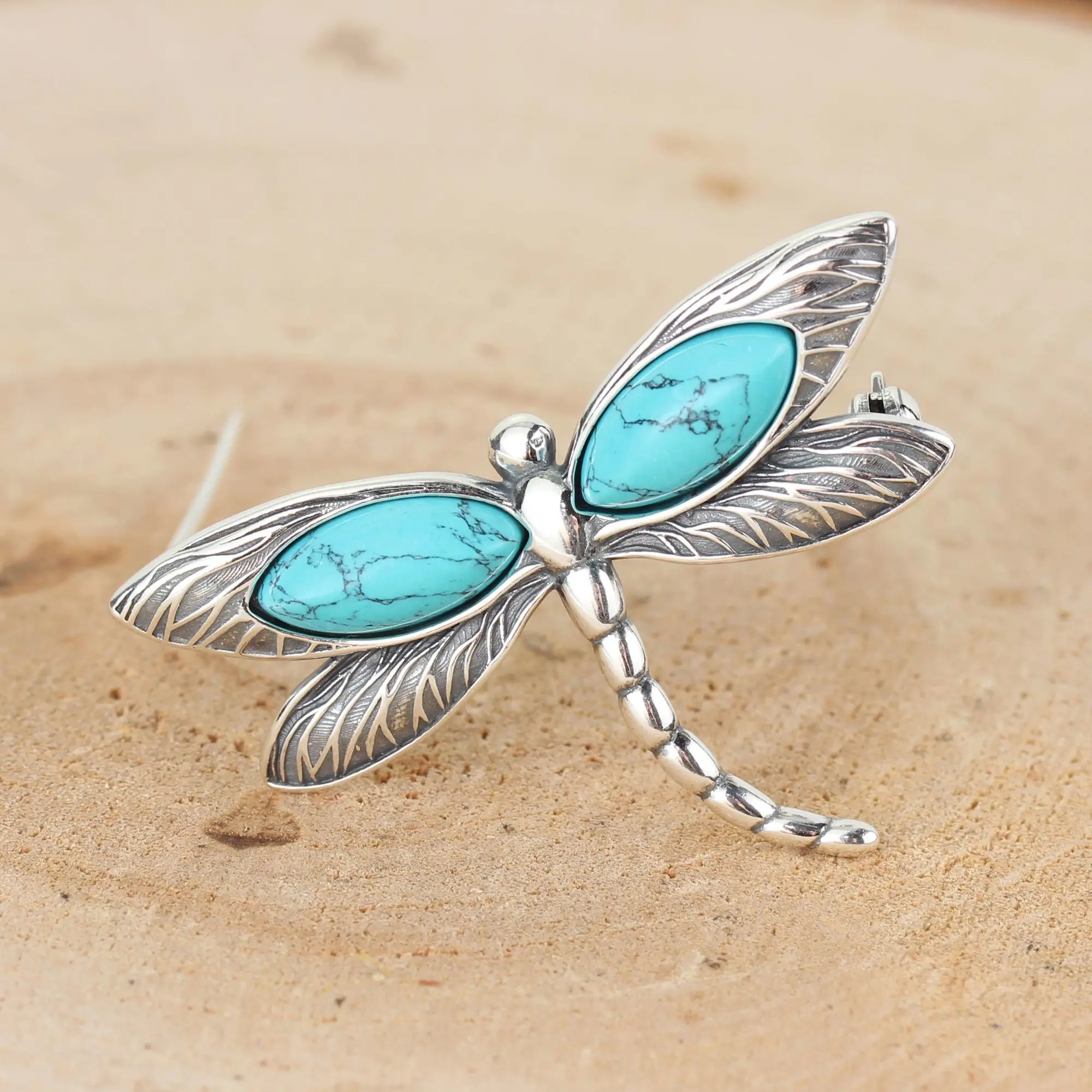 Turquoise brooch on sale