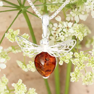 Bee Amber Pendant