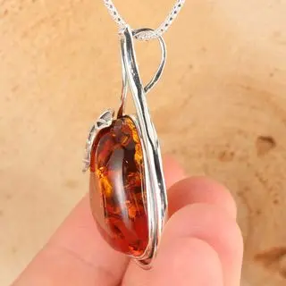 Option 1c Handmade Baltic Amber Pendant