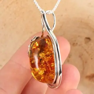 Option 4c Handmade Baltic Amber Pendant