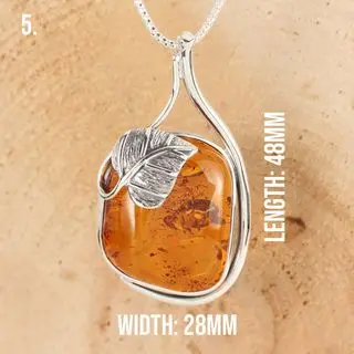 Option 5b Handmade Baltic Amber Pendant