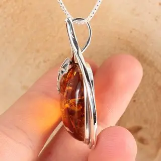 Option 5c Handmade Baltic Amber Pendant