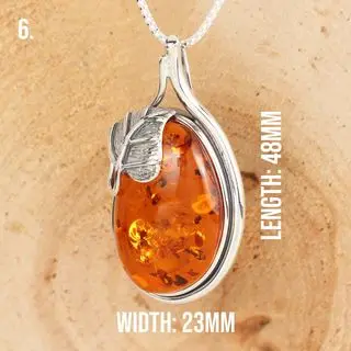 Option 6b Handmade Baltic Amber Pendant