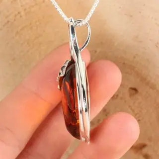 Option 7c Handmade Baltic Amber Pendant