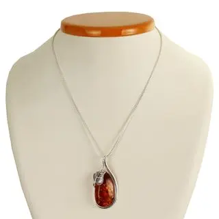 Option 9 Handmade Baltic Amber Pendant