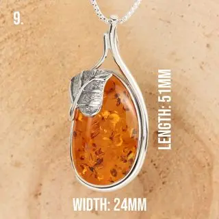Option 9b Handmade Baltic Amber Pendant