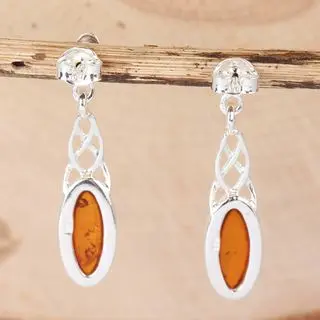 Honey Baltic Amber Celtic Jewellery