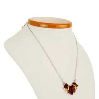 Lemon and Honey Baltic Amber Sterling Silver Necklace