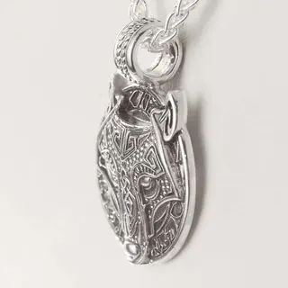 Celtic Fenrir Wolf Sterling Silver Pendant