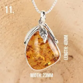 Option Eleven Handmade Amber Pendant 