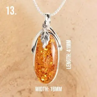 Option Thirteen Handmade Amber Pendant 