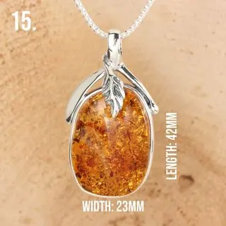 Option Fifteen Handmade Amber Pendant 